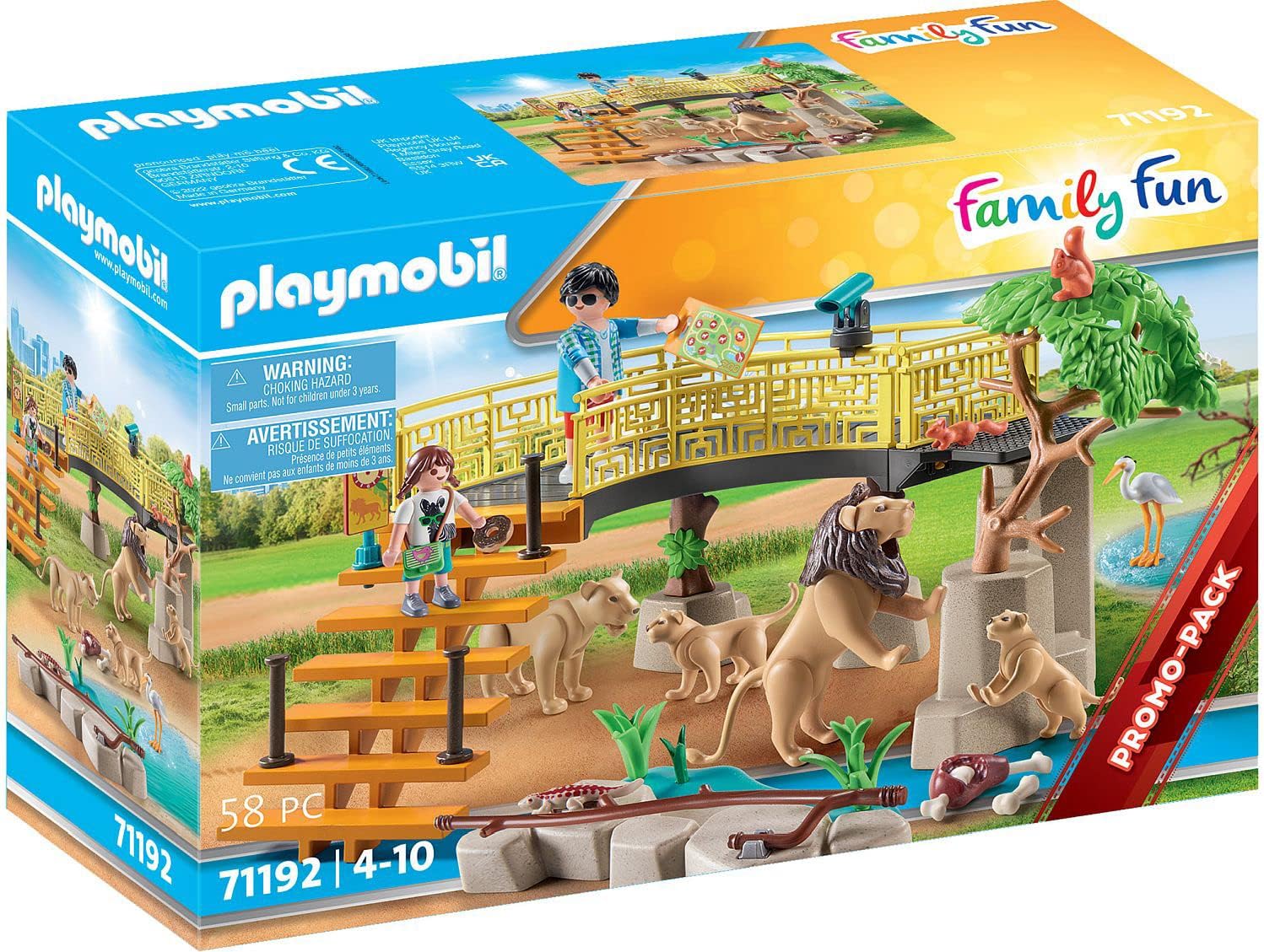 PLAYMOBIL Zoo Promo Packs Outdoor Lion Enclosure Playset (71192) main image 0