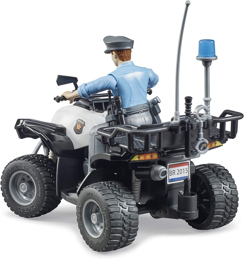 Bruder Police Quad with Police Officer Figure and Accessories