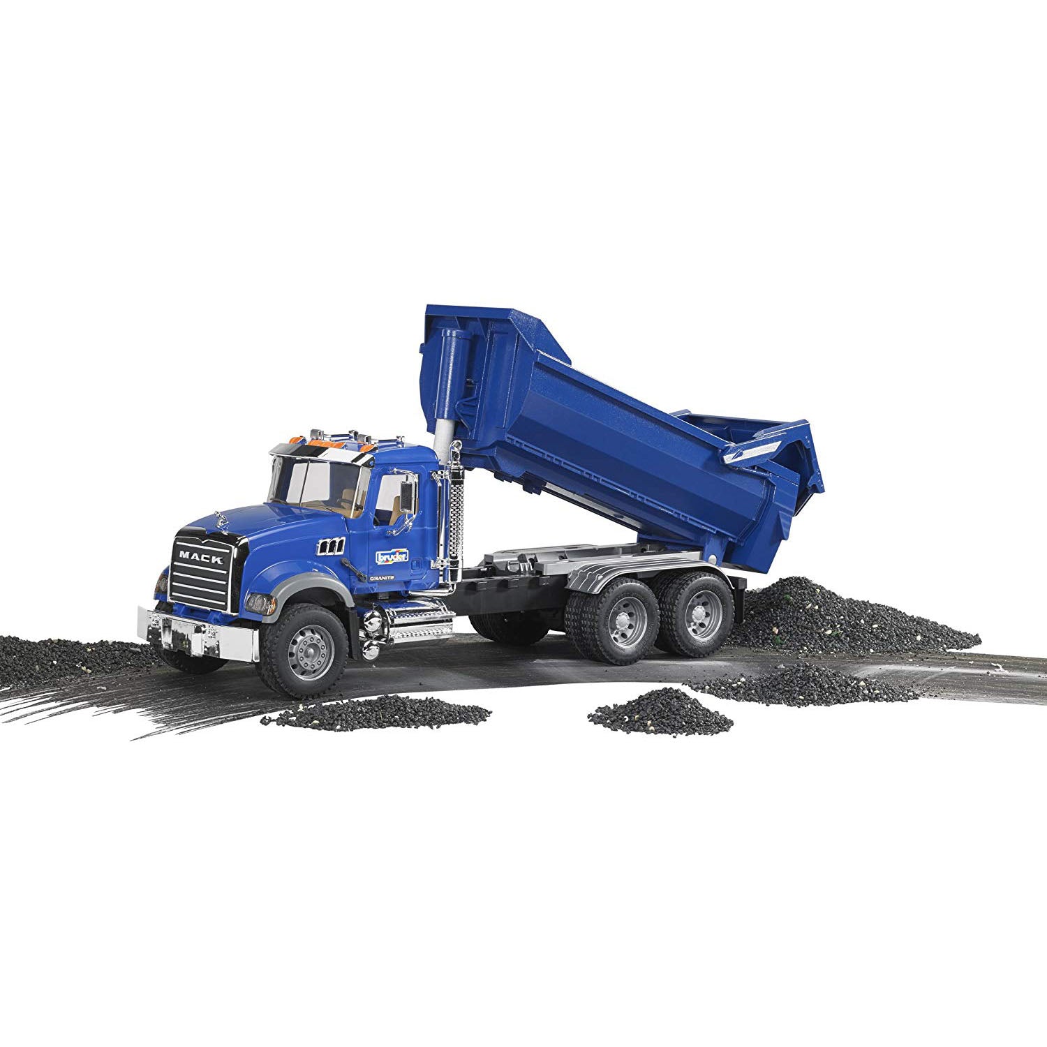  Bruder 02823 MACK Granite Halfpipe Dump Truck : Toys & Games