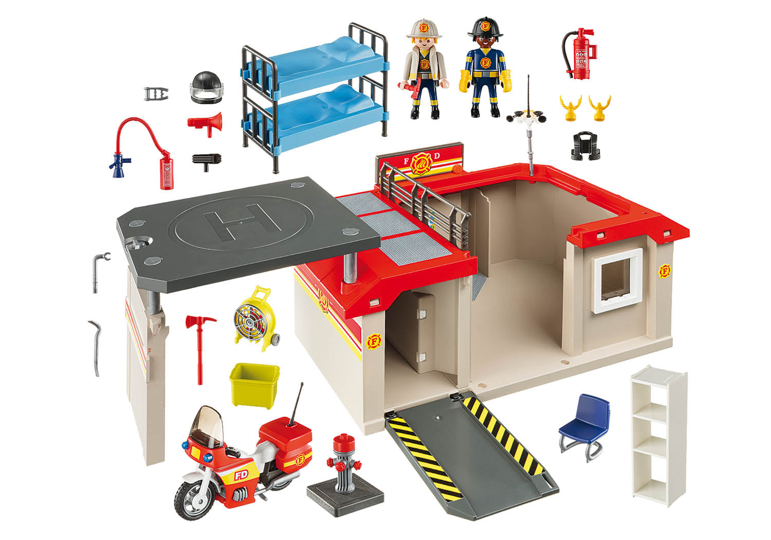Playmobil City Action Fire Rescue Carry Case Building Set