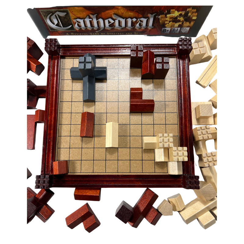 Cathedral Classic Wooden Strategy Game Full Sized Tabletop Edition