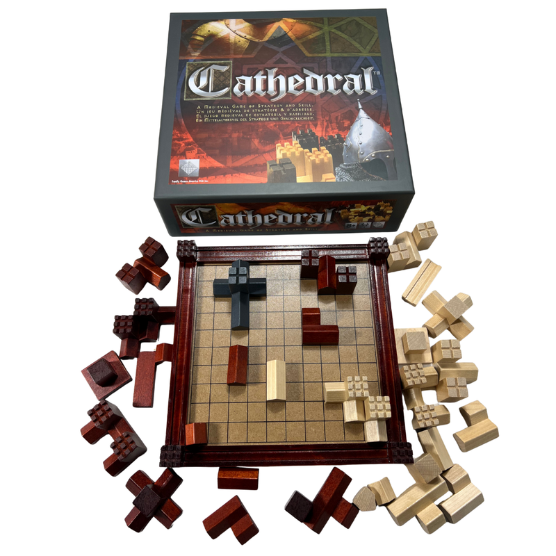 Cathedral Classic Wooden Strategy Game Full Sized Tabletop Edition
