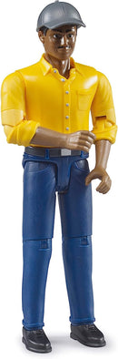 Bruder Construction Worker, Medium Skin (yellow shirt)