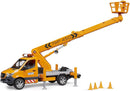 Bruder MB Sprinter Service Truck/Crane - Man Basket with Lights & Sounds Module