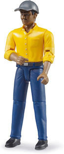 Bruder Construction Worker, Medium Skin (yellow shirt)