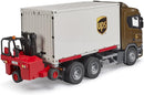 Bruder Scania Super 560R UPS Logistics Truck with Forklift