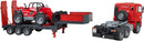 Bruder Man TGA Low Loader Truck with Manitou Loader