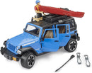 Bruder Jeep Wrangler Rubicon Unlimited with Kayak and Kayaker