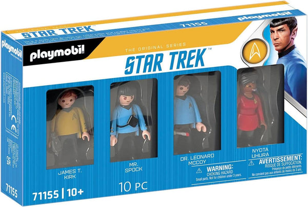 Playmobil Star Trek Figures Captain Kirk, Spock, Uhura, and MCCoy