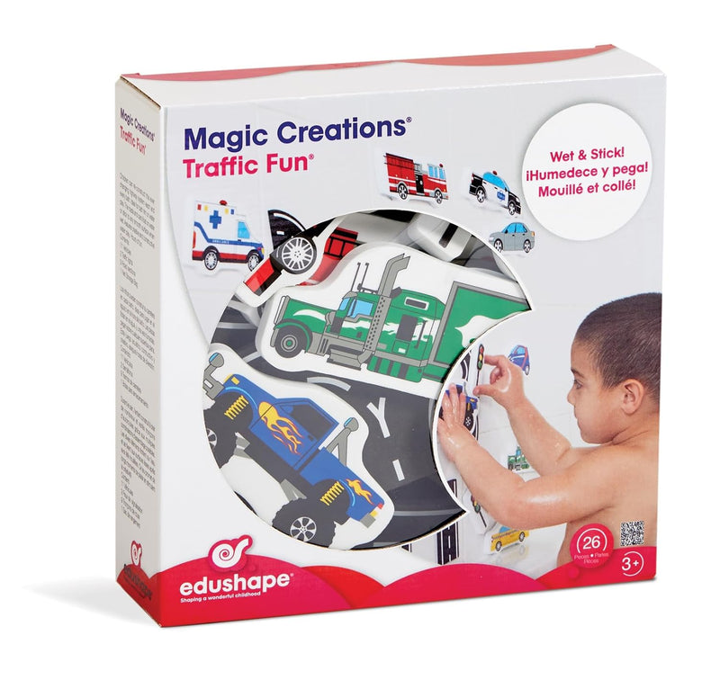 Edushape Magic Creations Traffic Fun Foam Baby Bath Toys Kit