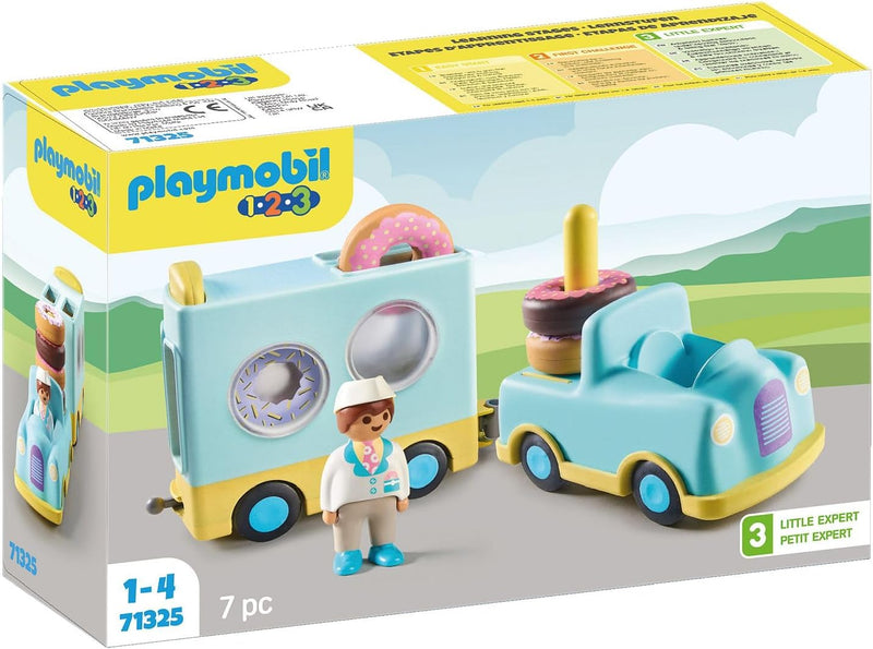 Playmobil 1.2.3: Crazy Donut Truck with Stacking and Sorting Feature