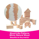 Edushape Wood Like Soft Blocks - 80 Piece