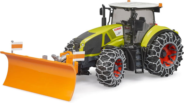 Bruder CLAAS Axion 950 with Snow Chains and Snow Blade