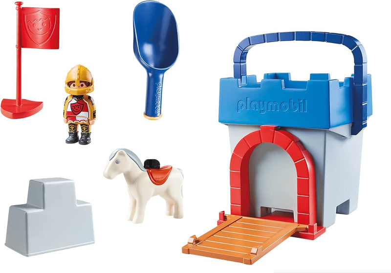 Playmobil 1.2.3 Knight's Castle Sand Bucket