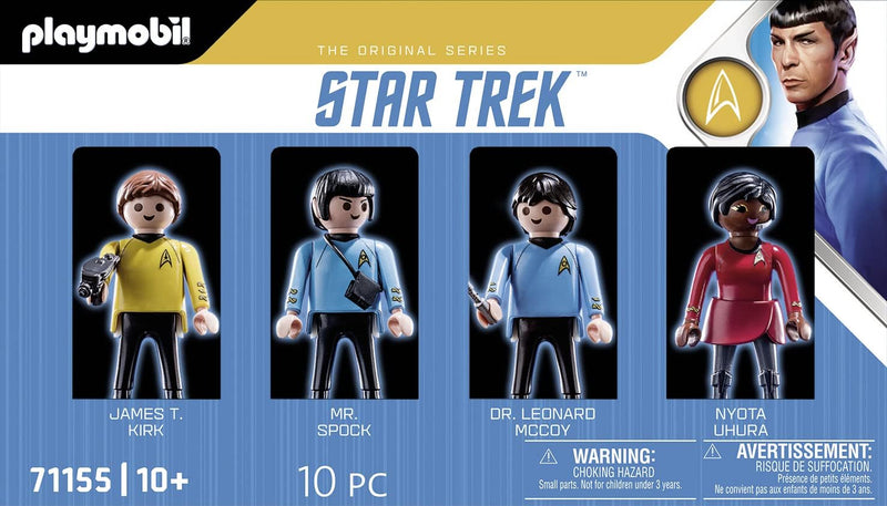 Playmobil Star Trek Figures Captain Kirk, Spock, Uhura, and MCCoy