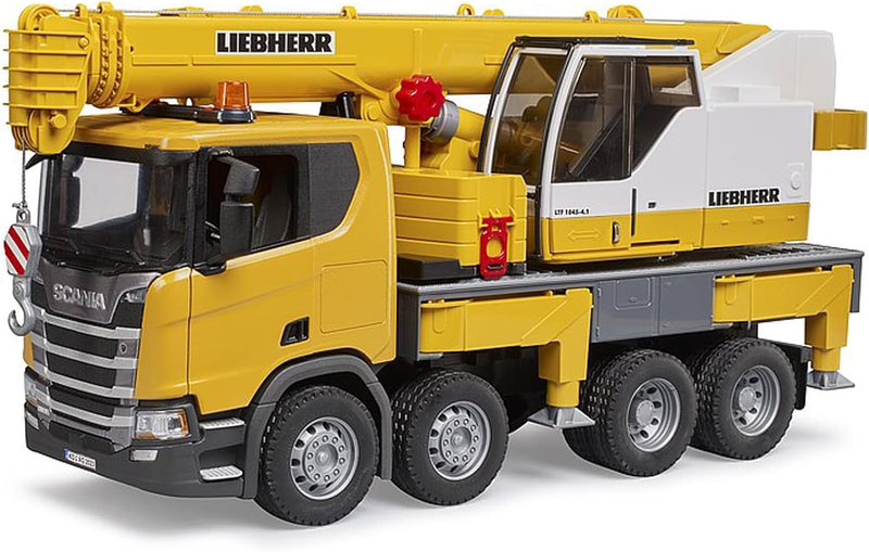 Bruder Scania Super 560R Liebherr Crane Truck w Light/Sound Module