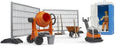 Bruder bworld Construction Set: Mixer, railings, Figure, Accessories