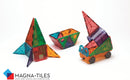 MAGNA-TILES DX Clear Colors Magnetic Construction Deluxe Set - 48 Piece