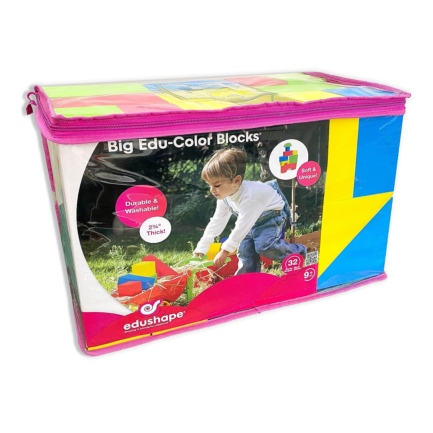 Edushape Big Edu-Color Blocks, 32 Piece