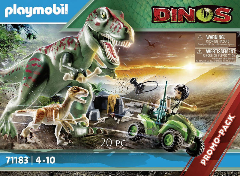 Playmobil Dinos T-Rex Attack with Raptor and Quad