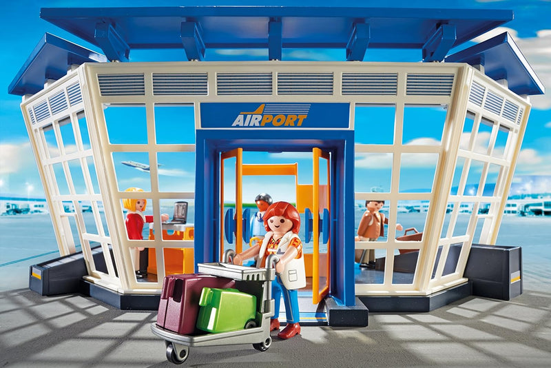 Playmobil City Action - Airport with Control Tower Building Set