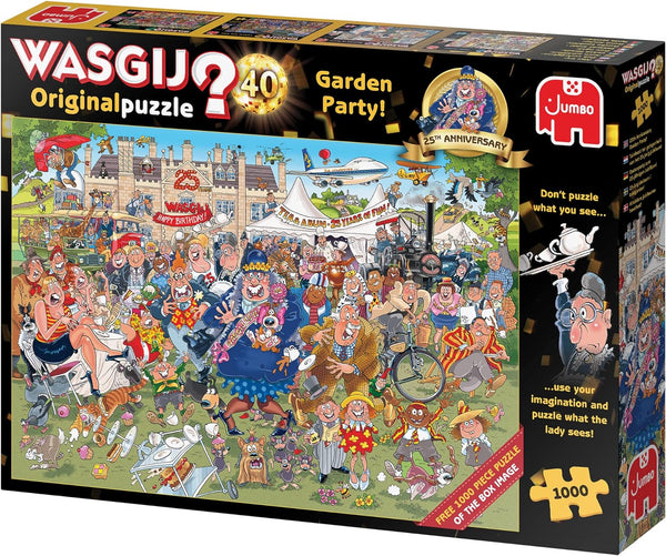 Jumbo Wasgij Original 40: 25th Anniversary Garden Party 2 x 1000 Puzzles