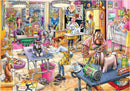 Jumbo Puzzles Wasgij Mystery 23: Pooch Parlour - 1,000 Piece Jigsaw Puzzle