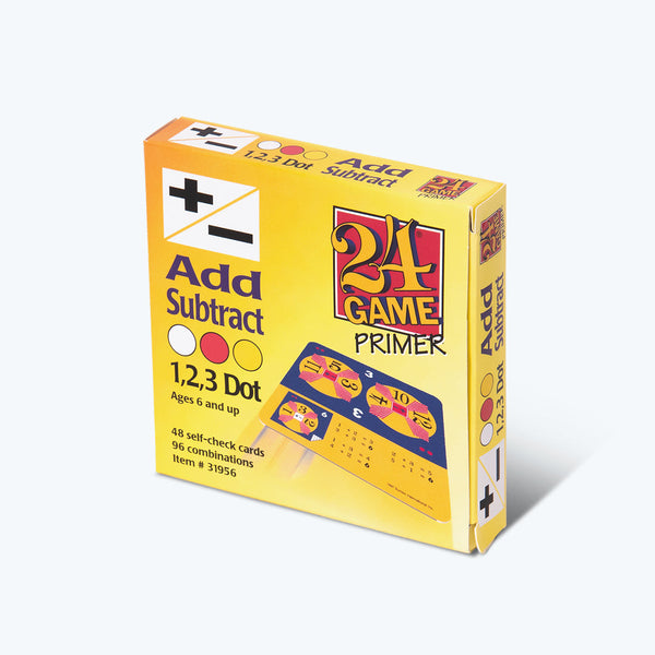 24 Game Add Subtract Primer Math Card Game - 48 Card Pack