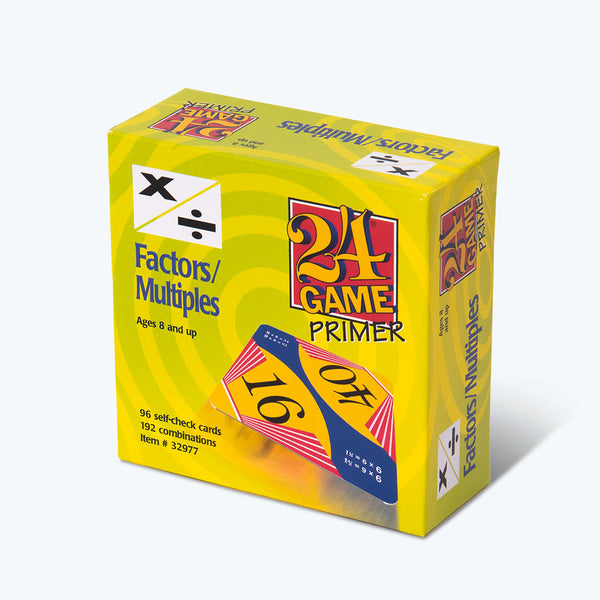 24 Game Factors and Multiples Math Card Game - 96 Card Pack