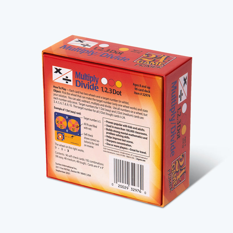 24 Game Multiply and Divide Math Card Game - 96 Card Pack