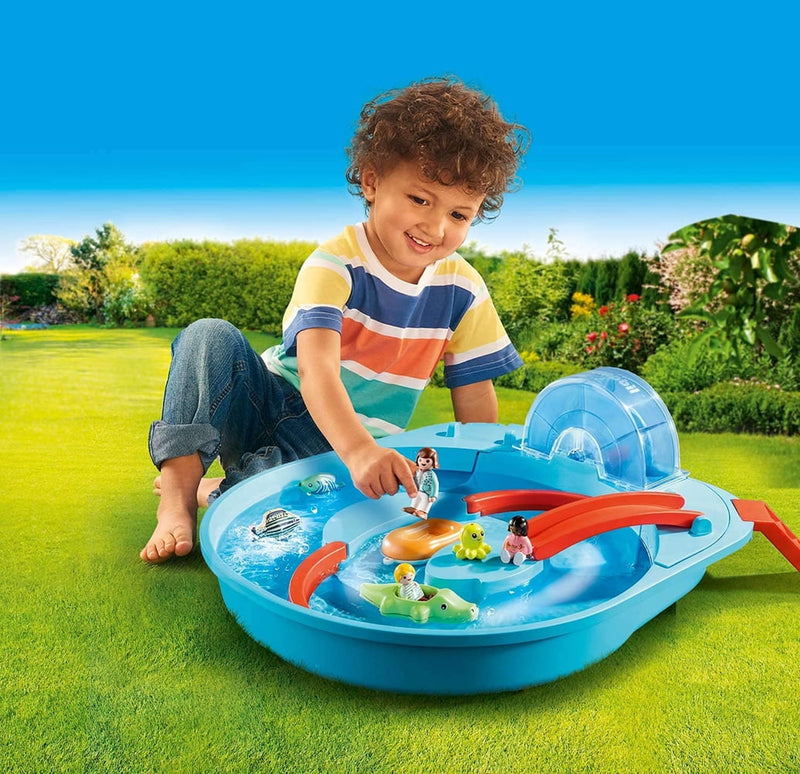 Playmobil 1.2.3 Aqua Splish Splash Water Park - Ages 18 Months and Up