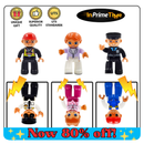 InPrimeTime PicassoTiles and Magna-Tiles compatible Magnetic Figures - 6pc