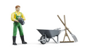 Bruder Farmer Action Figure with Farm Accessories Set