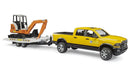 Bruder RAM Rental Service with Mini Excavator