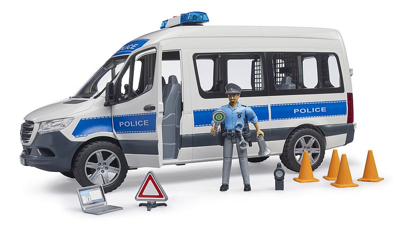 Bruder MB Sprinter Police emergency vehicle with Light & Sound Module