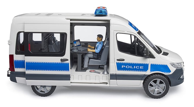 Bruder MB Sprinter Police emergency vehicle with Light & Sound Module