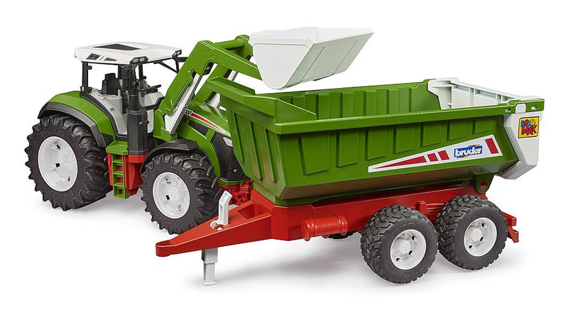 Bruder Roadmax tractor with frontloader and rear tipper