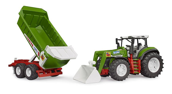 Bruder Roadmax tractor with frontloader and rear tipper