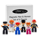 InPrimeTime PicassoTiles and Magna-Tiles compatible Magnetic Magnetic Men - 6pc