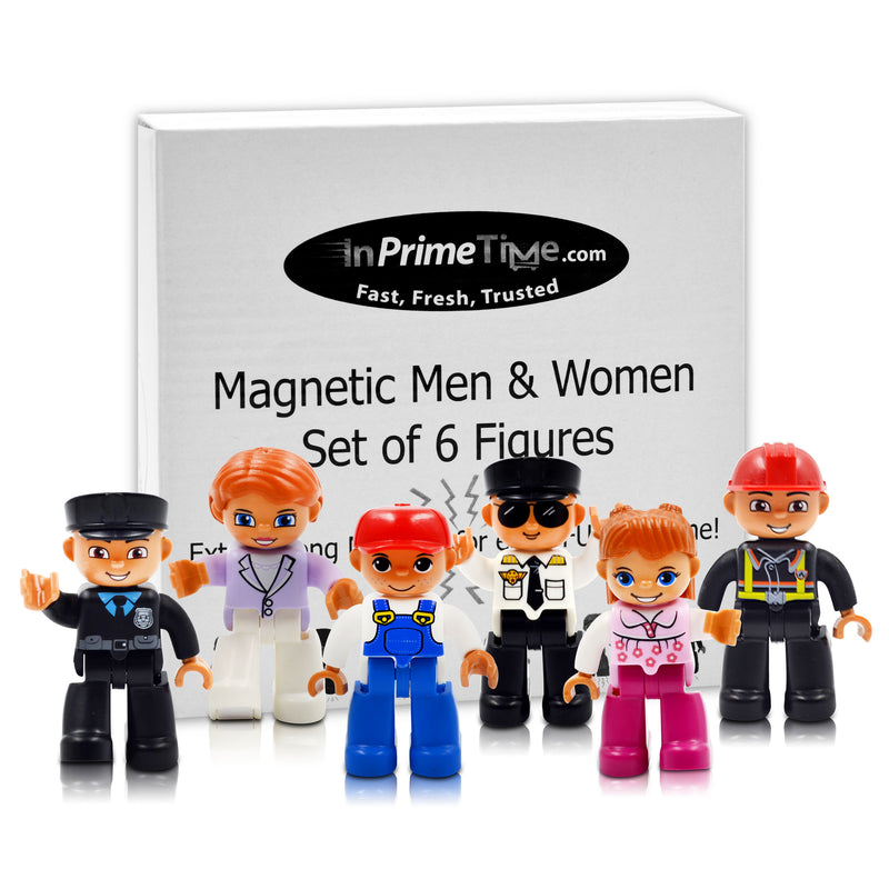 PicassoTiles Magnetic Magnetic Men - 6pc