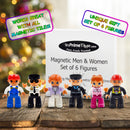 InPrimeTime PicassoTiles and Magna-Tiles compatible Magnetic Magnetic Men - 6pc