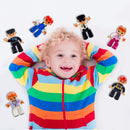 InPrimeTime PicassoTiles and Magna-Tiles compatible Magnetic Magnetic Men - 6pc