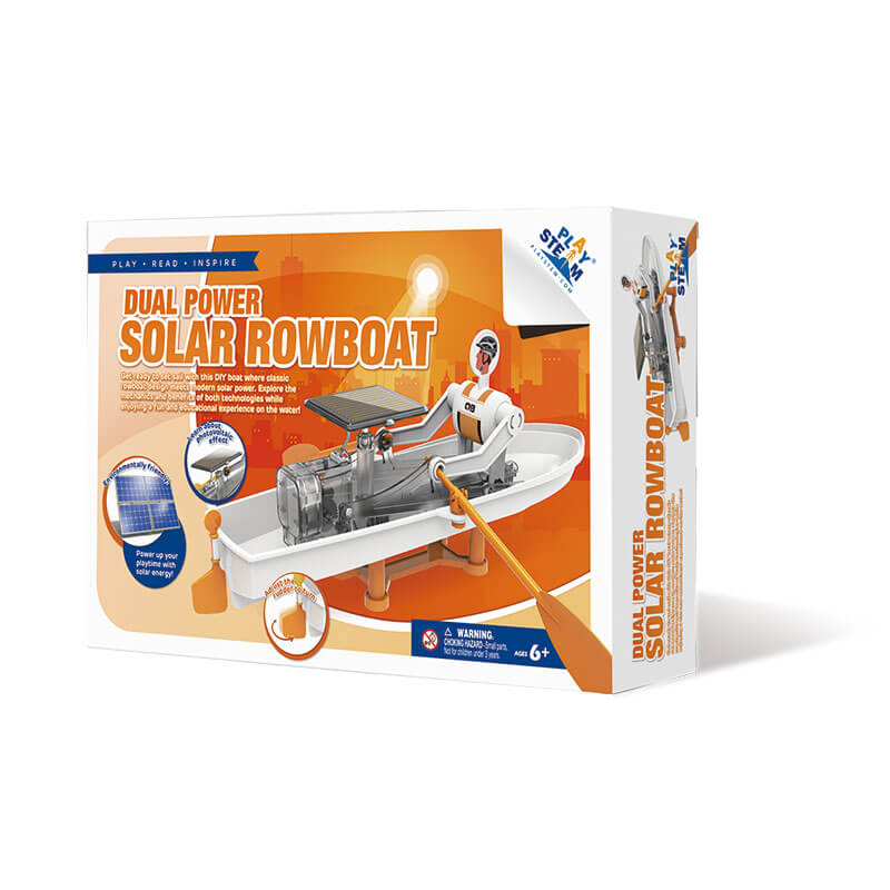 Playsteam Dual Power Solar Rowboat