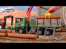 Bruder SCANIA R-Series Timber Truck with Loading Crane & 3 Tree Trunk Logs, 03524