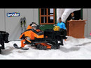 Bruder Snowmobile with Driver and Accessories