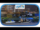Bruder RAM 2500 Police Pickup with L + S Module Trailer & Boat