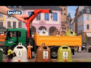 Bruder Man TGS Truck W Recycling Containers and Bottles