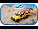 Bruder RAM 2500 Power Wagon Life Guard, Stand up Paddleboard, Light & Sound Module, 02506