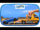 Bruder MB Sprinter Transporter Flatbed Tow Truck and Roadster, Light & Sound Module