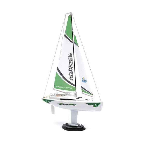Playsteam Voyager 280 Motor-Power RC Sailboat - 14 in, Green